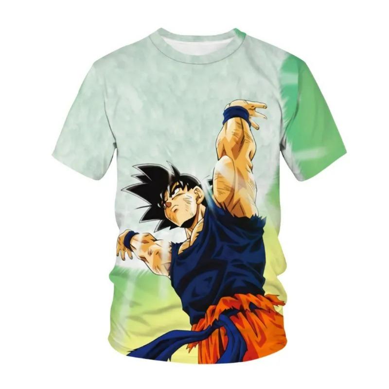 

2026 New Japanese Anime Dragon Ball Z Super Saiyan Blue Vegito 3D Printed T-Shirt Men Casual Streetwear Short Sleeve Tee Top S