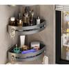 3-layer Black Plastic, Wall Mounted, Bathroom Shelf, Space Saving Design, Suitable for Kitchen, Bathroom, Shampoo, Soap and Other Storage