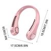 Daiosportswear Special Offers Portable Bladeless Neck Fan with Rechargeable Battery and Wearable Design Pink