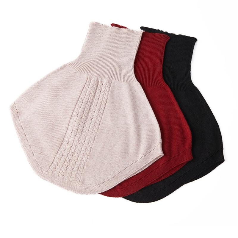 Scarf Shawl For Women Winter False Collar Scarfs for Women Neck Wrap Men Women Turtleneck Collar Scarf Knitted Elastic