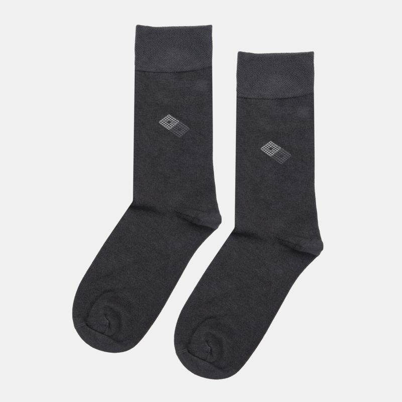 Chaussettes tissu chiné imprimé losanges damiers Homme TORRENTE