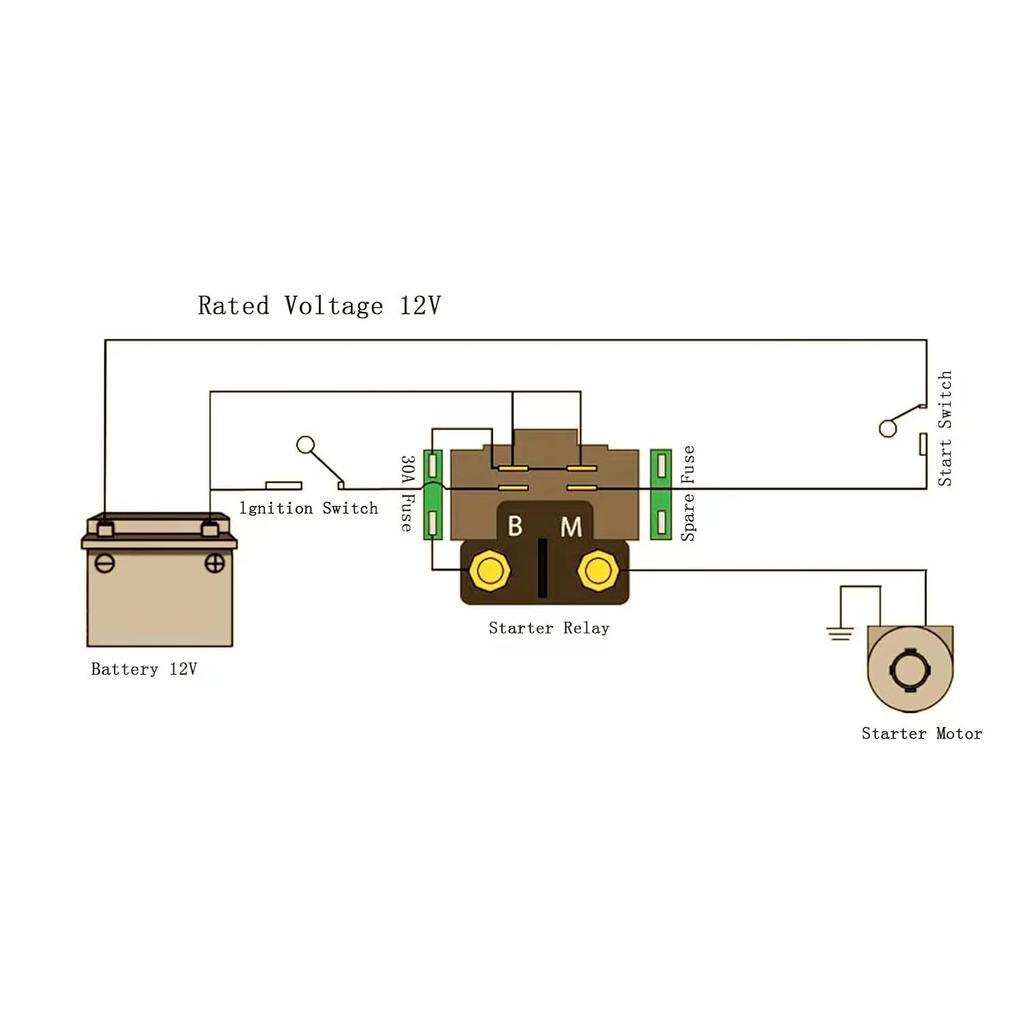 MOTO1988 Solenoid Starter Relay Compatible With Yamaha Raptor 700 700R YFM700 2006- Rhino 450 YXR450 2007-2008 Rhino 660 YXR660 2007
