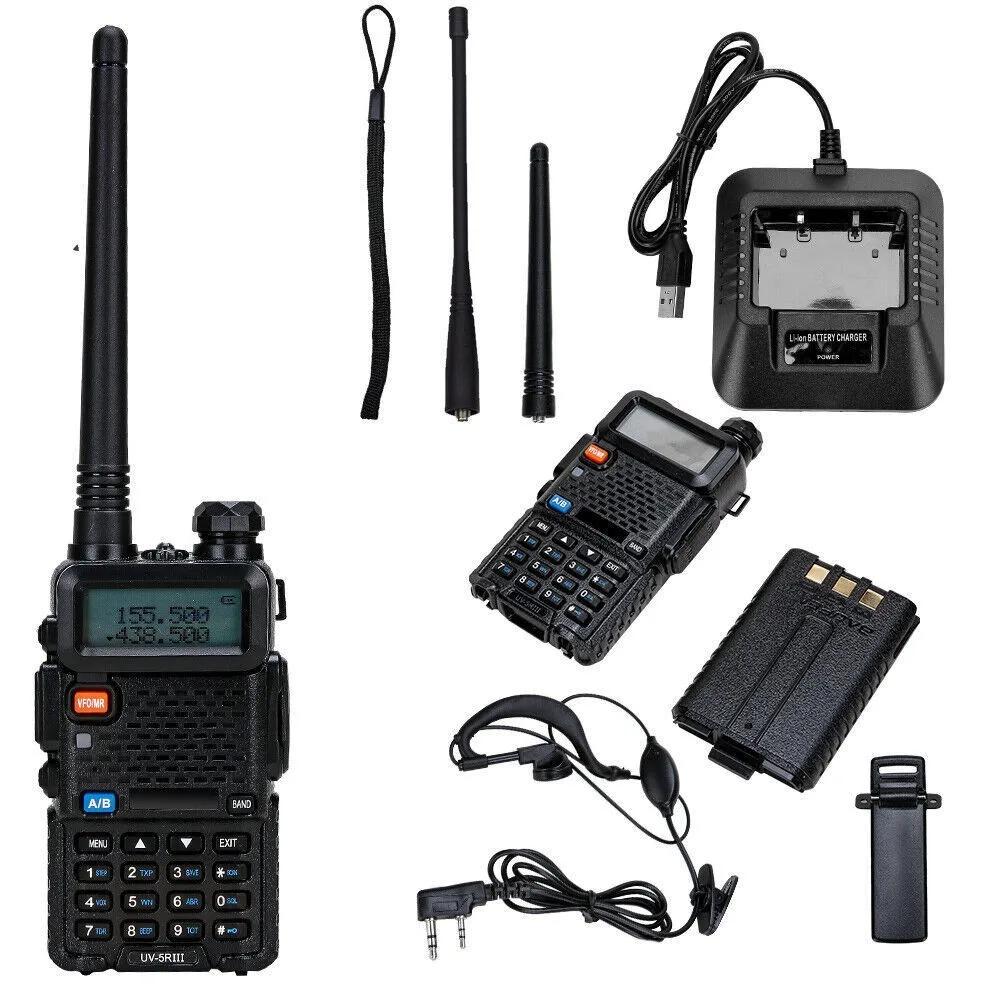 Durable Car Walkie-talkie UV-5RIII English Version Civil High-power UV5R Three-stage