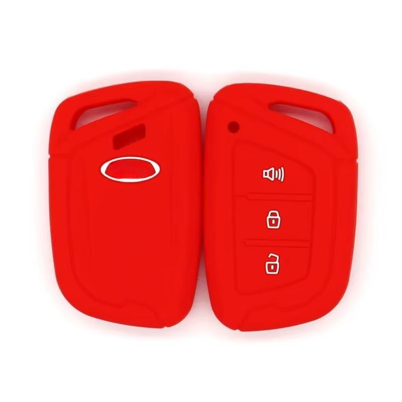 

Suitable for JAC Humvee Key Case E10X Sihao X8x7 Jiayue A5 E40X Car Key Bag Silicone Rubber Key Case красный
