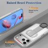 Luxury Frosted Clear For MagSafe Magnetic Folding Stand Phone Case For 15 16 17 Pro Max 16E 14 13 Wireless Charging Cover