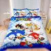 Sonic Duvet Cover Sonic Kids Cool Bedding Set Comforter Cover Set for Bedroom Decor Queen King Full Size single double bed