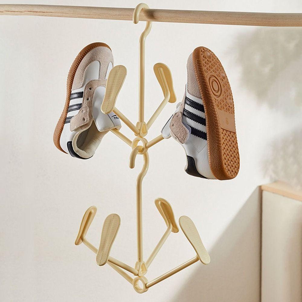 Stackable Windproof Shoe Drying Rack Rotatable Wardrobe Storage Rack Shoe Drying Hanger Necktie