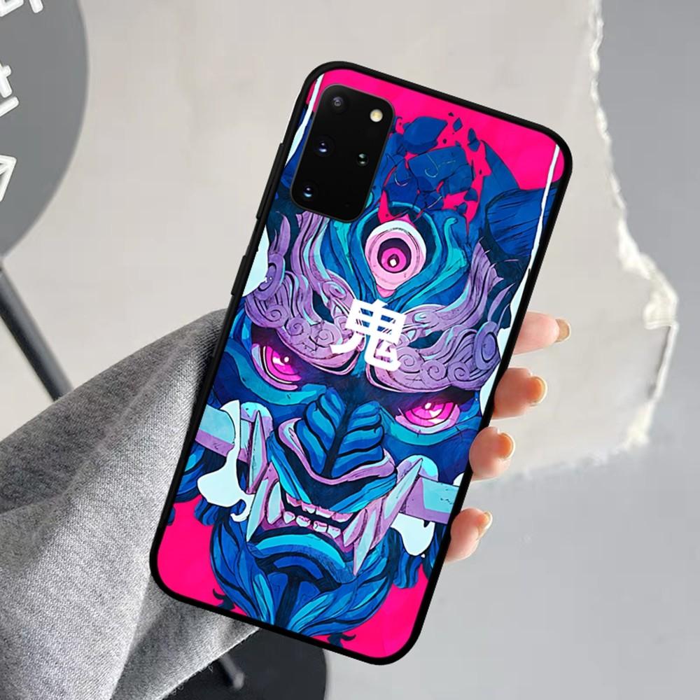 Samurai Oni Mask Phone Case For Samsung S 9 10 20 21 22 23 30 23 24 Plus Lite Ultra FE S10lite Fundas
