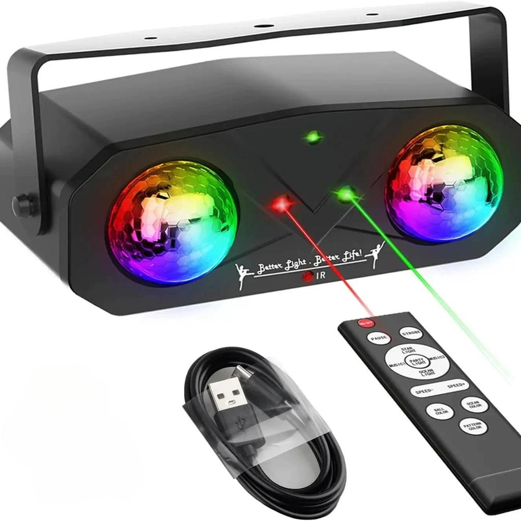 Party Lights Dj Disco Ball Lights Voice Controlled Strobe Stage Colorful Lights Birthday Christmas Performance Party Decoration