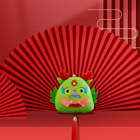 Cartoon Chinese Dragon Hanging Decoration with Tassels 2024 Year of The Dragon New Year 3D Dragon Ornament Pendant Home Decor Spring Festival Gift
