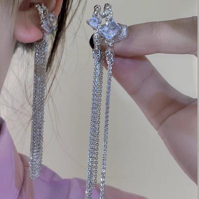 New Niche Earclips, Fringed Earrings, Pierless Earrings, Women's Ear Hanging, Unique Trend