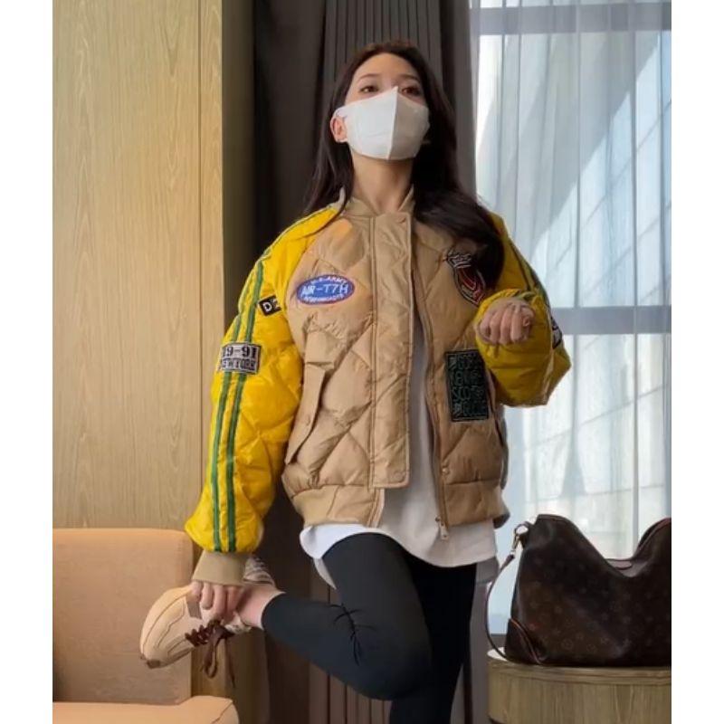 

Хлопковая куртка женская осенне-зимняя теплая свободная бейсбольная форма хлопковая повседневная куртка