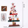 Exquisite Christmas Tree Desktop Decoration Wooden Letter Christmas Signs Plaque DIY Craft Santa Claus Tabletop Sign Home Decor