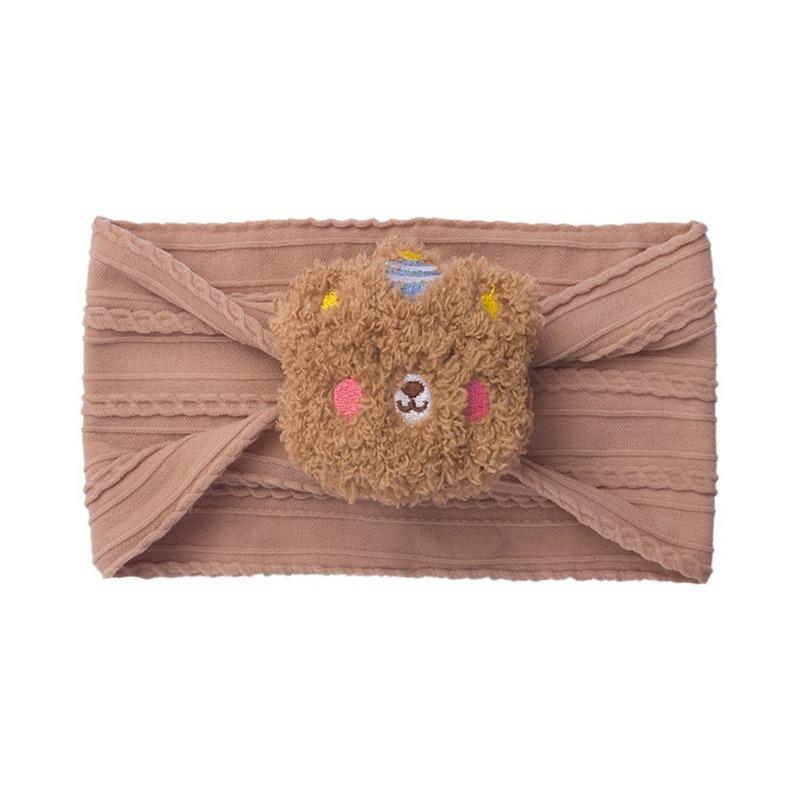 New Solid Color Soft Baby Fontanelle Headband, Cute Bear Children's Fontanelle Headband, Baby Headband