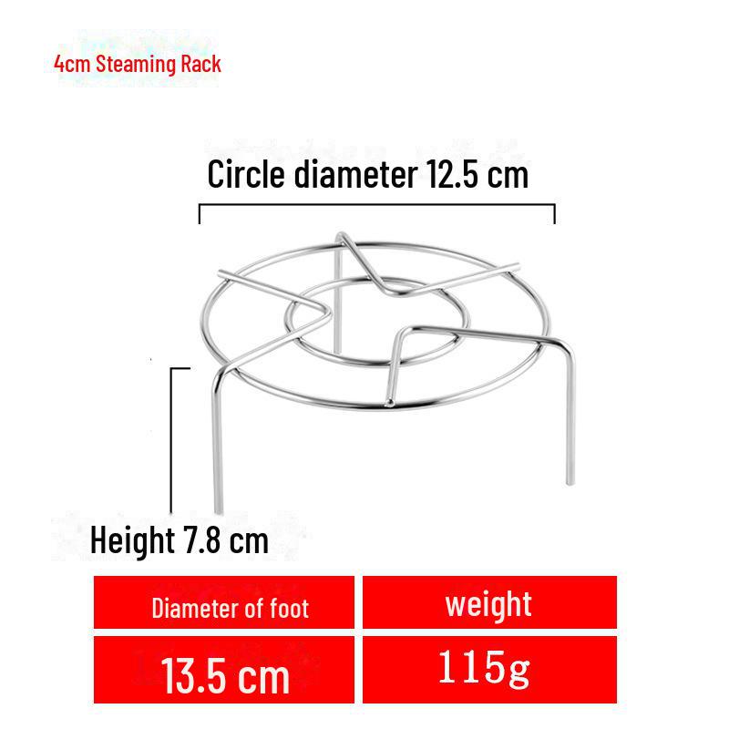 15-25cm Stainless Steel Non-Magnetic Steaming Rack for Vegetables