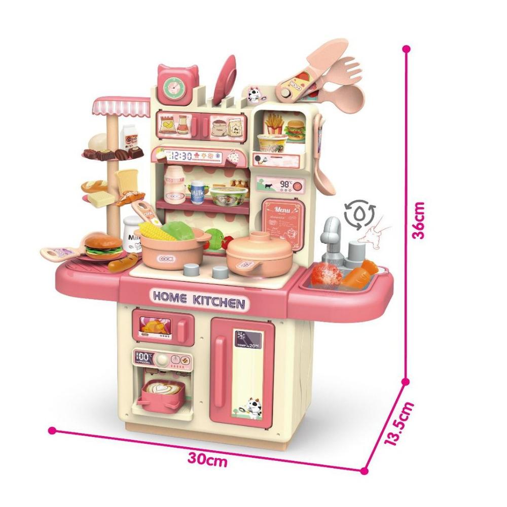 

Детский игровой домик для кухни Игрушечный костюм для девочек Младенец Дети Кулинария Девочки Мальчики Кулинария Моделирование Кухонные принадлежности розовый