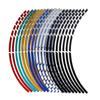 1 Set 5 Colors Car Styling Strips Reflective Motocross Bike Motorcycle Wheel Stickers and Decals 17/18 Inch Reflective Rim Tape