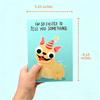Handmade Greeting Card Elegant Birthday Card Dog Themed Blank Card Suitable For Festives Event And Parties