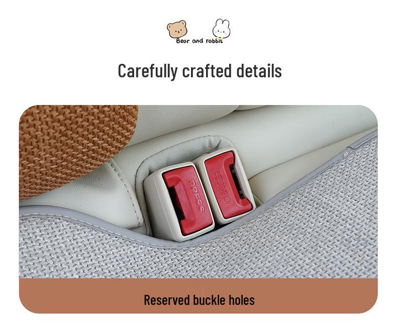 Pernă Scaun Auto Desen Animat - Universală, Bumbac-In Respirabil, Husă Scaun Spate pentru Patru Sezoane