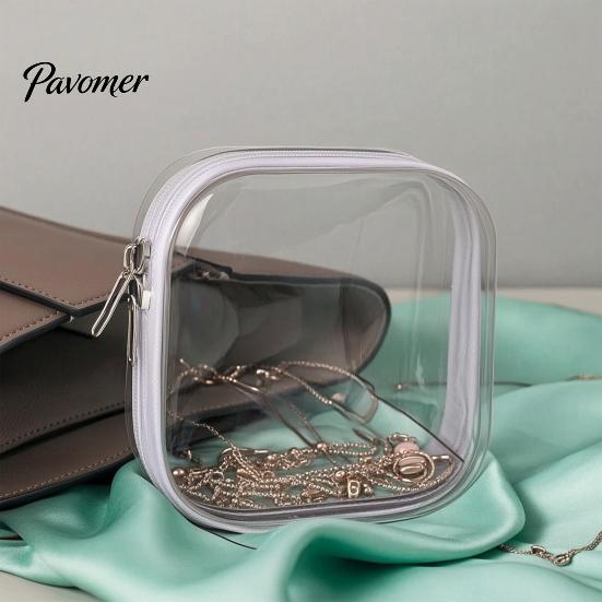 Electronics Cable Holder Hard Shell Storage Case, Portable Transparent Organizer Box, Travel Gadget Box Daily PET for Small And Jewelry Pill