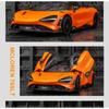 Modèle de voiture de sport en alliage McLaren 765LT à l'échelle 1/24, moulé sous pression et jouet, collection haute simulation, jouets pour enfants, cadeau
