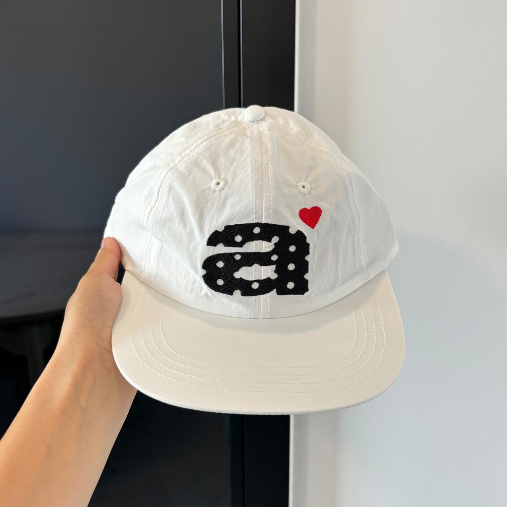 Women's Baseball Cap Flat Brim Quick Dry Breathable Embroidery Duckbill Hat Face Slimming Summer Casual Wide Brim Hat