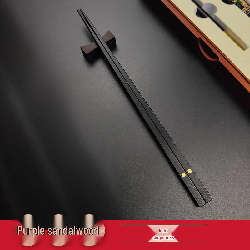 Japanese Light Luxury Rosewood Chopstick Set for One - Lacquer-Free & Wax-Free