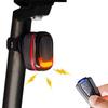 Gelielim Bicycle Tail Light with Remote Automatic IP66 USB High Battery 4 Brightness Nighttime Easy Japanese Instruction Manual Control, Anti-Theft