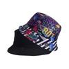 80s 90s Beach Fishing Hat Double-side Print Cap Retro Reversible Fisherman Hat  Men Women
