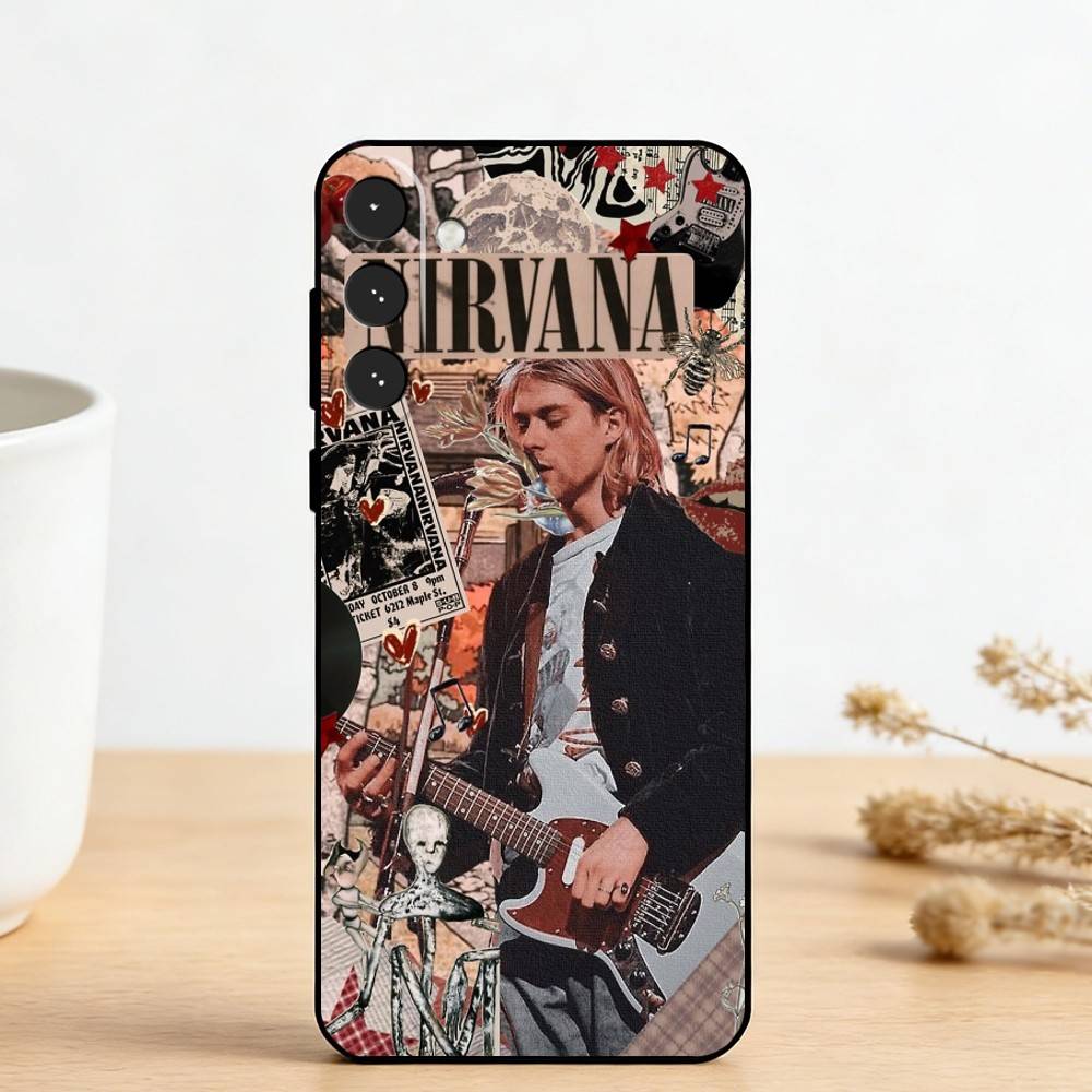 N-Nirvana Rock Band Lamentably Phone Case For Samsung Galaxy A73,A72,A71,A70,A53,A52,A51,Others Soft Black Cover Samsung a21