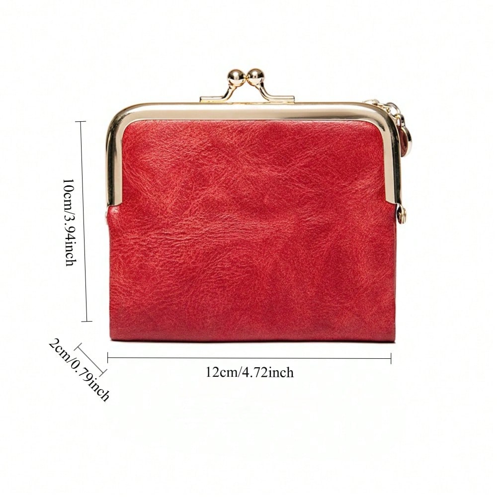 Short Wallet Women's New Clip Change Bag Retro Multi-functional Folding Wallet Card Bag Women