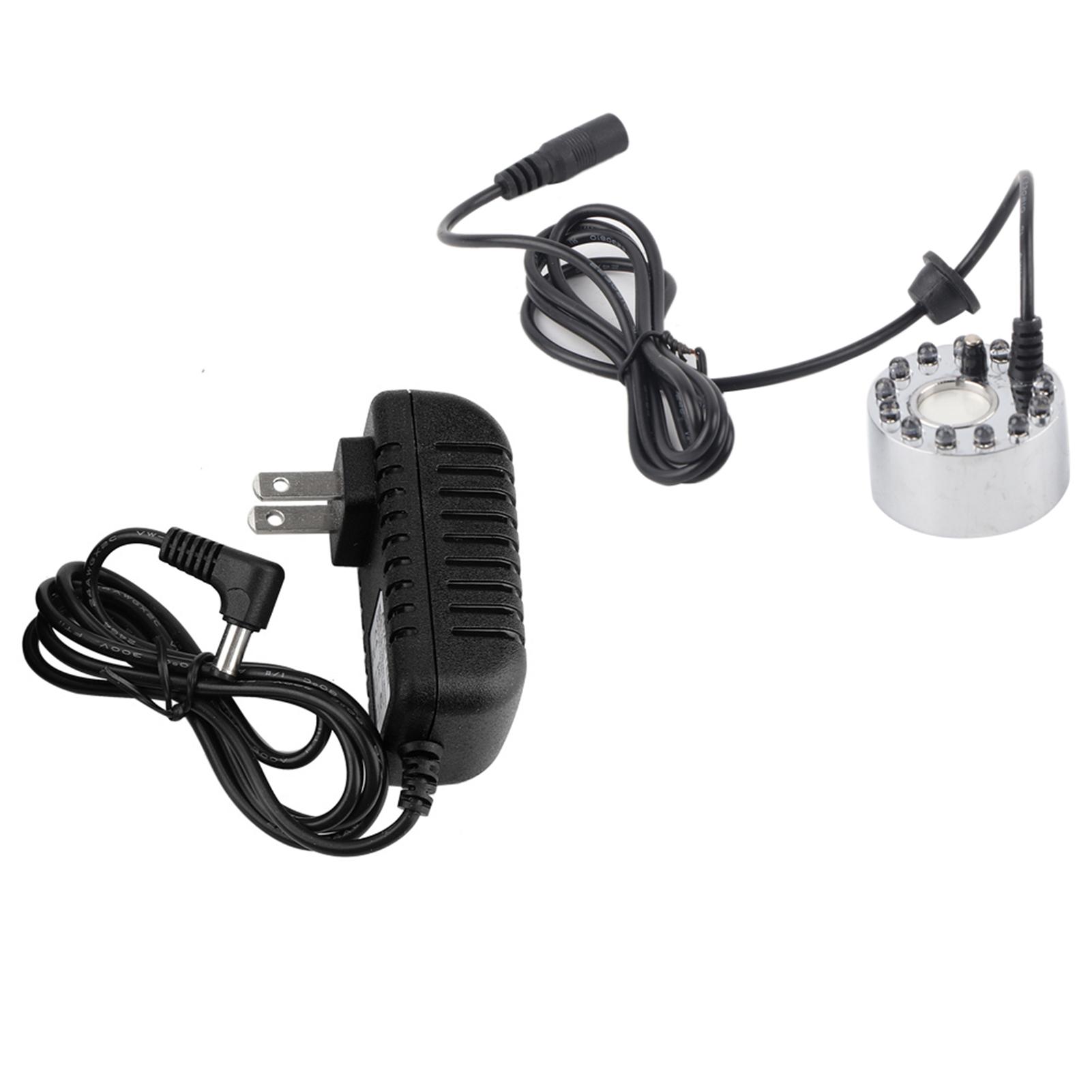 

Серебряный аквариум, 12 светодиодов, ультразвуковой генератор тумана, распылитель, фонтан, пруд, крытый открытый рыб