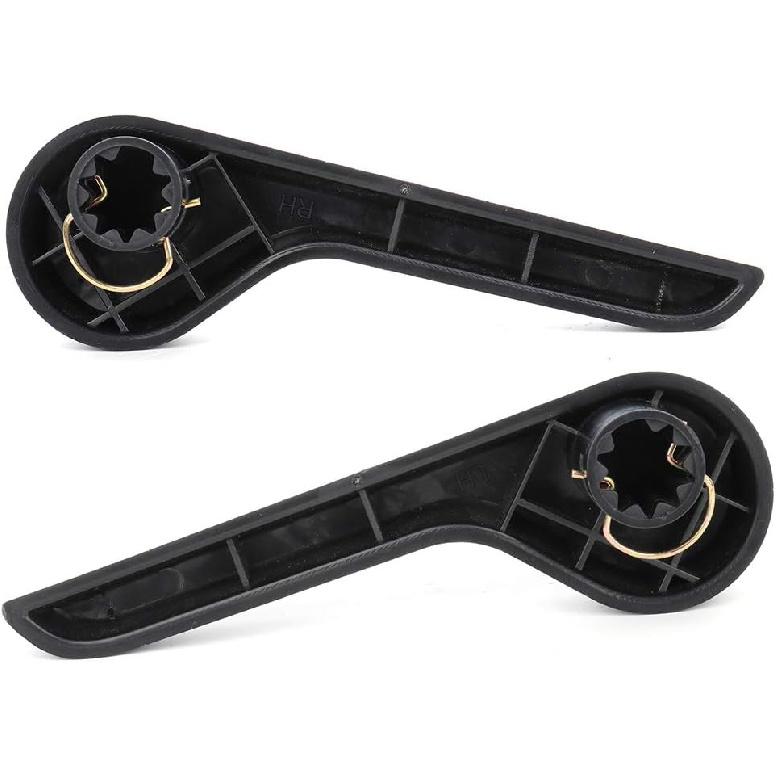 

ECCPP 2Pcs Seat Recliner Handles LH Driver Side & RH Passenger Side Front Ebony for Chevy for GMC Pickup Truck SUV (Black)