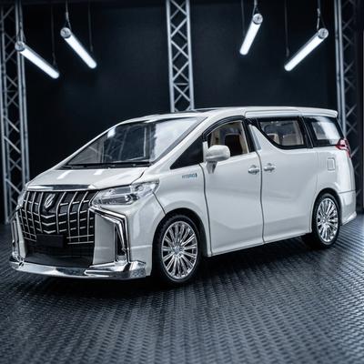 1:24 Toyota Alphard MPV Alloy Metal Diecast Model Car High Simulation Children Toy Collectibles Hobby Ornaments Holiday Present