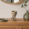 Cute Ghost Planter, Resin Sitting Figure Flowerpot, Novelty Glow-in-The-Dark Plant Pot for Succulents Cacti Small Houseplants