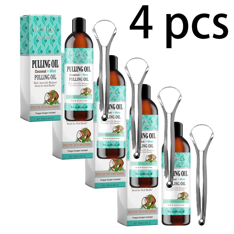 Oralhoe Kokosnuss Minze Mundspülung Aufhellend & Schönheit Frischer Atem & Zahnfleisch