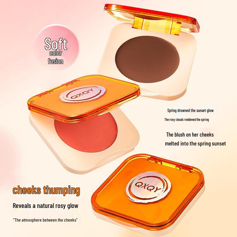 

QXQY Long-Lasting Hydrating Cream Blush - Natural Rouge, Waterproof & Sweatproof, 6.5g