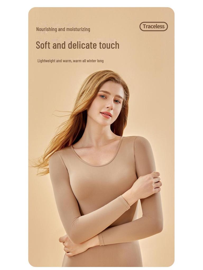 Dámské termoprádlo Slim Fit 80. léta barvy nude - Nový podzim/zima Velká velikost Termoprádlo Lehký oblek