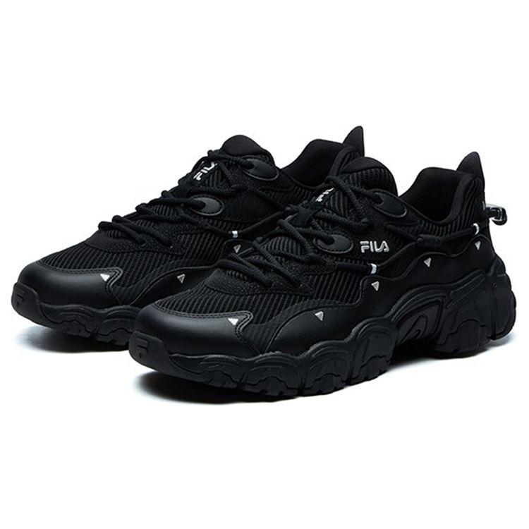 Fila Cat Paw 2 Modern Chic Fabric Synthetic Leather Tpu Comfortable Versatile Low-Top Dad Sneakers Men sneakers Black F12M124144FBK