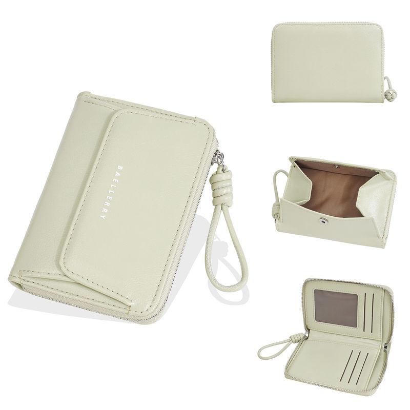 Baellerry Women Fashion Mini Purses PU Leather Card Holder Casual Design Zipper Coin Purse Wallets