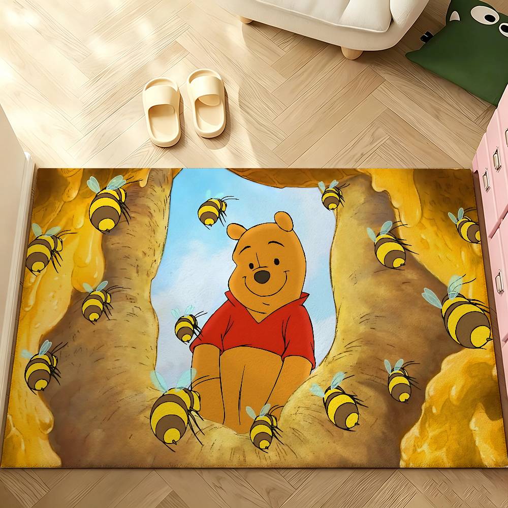 Cute W-Winnie The P-Pooh-S Kawaii Carpet Bathroom Anti-slip Mat Door Mat Home Decoration Mat Entrance Door Mat Scratch-resistant