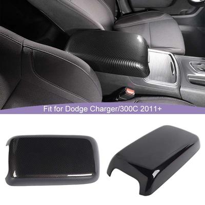 ABS Armrest Box Decorative Panel Decoration Cover Sticker For Dodge Charger 2011 Up For Chrysler 300C 2011 Up Car Interior Accessories