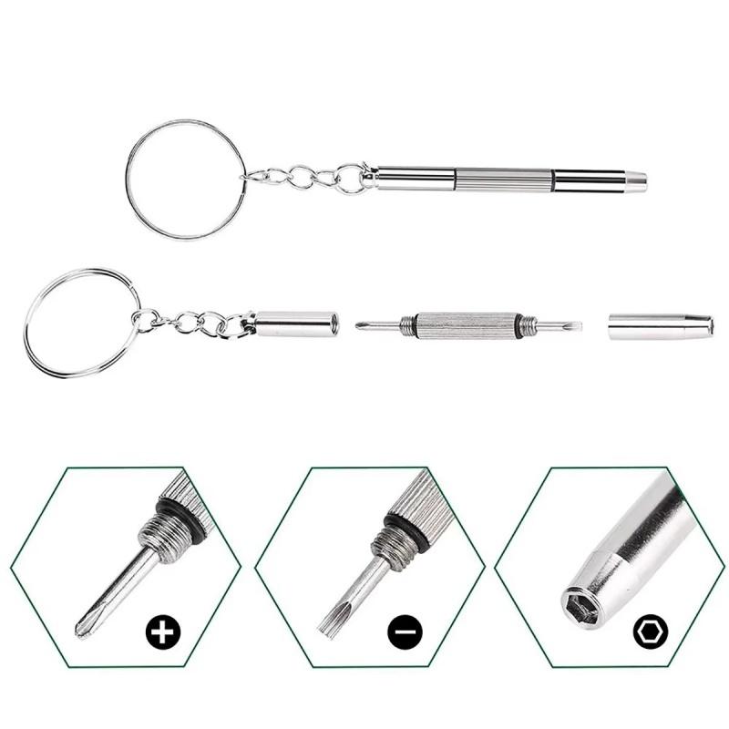 1-10Pcs Mini 3 in1 Screwdriver Eyeglass Optical Eye Glasses Portable Spectacles Watch Repair Kit Practical Household Hand Tool