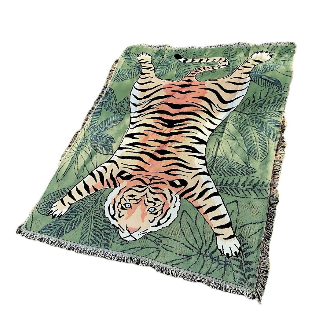 Blanket Rug Tiger Outdoor Multi Cover Throw Ethnic Camping Mat Sofa (180130) [Item]