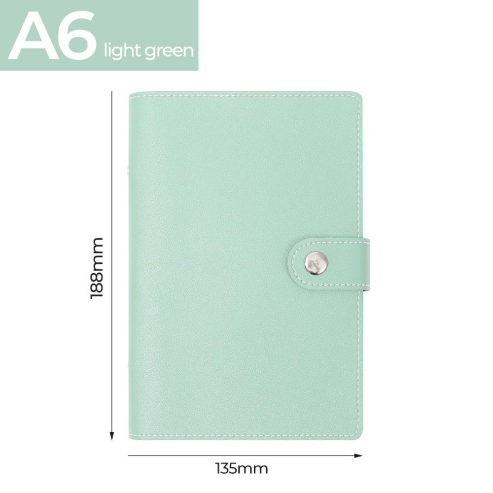 Macaron Money Organizer PU Leather Loose-leaf Notebook Durable Cash Saving Planner  Planner