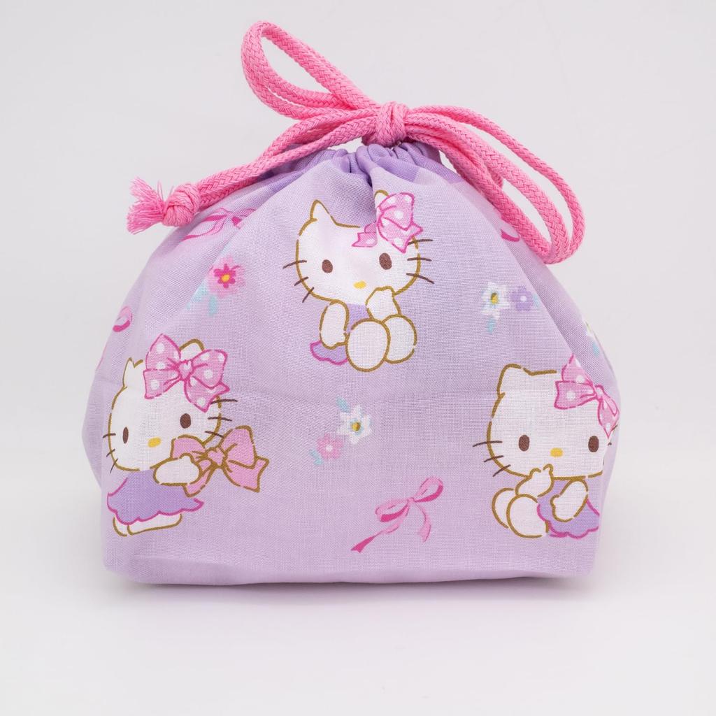 Hello Kitty Ribbon Drawstring Lunch Bag KB 1
