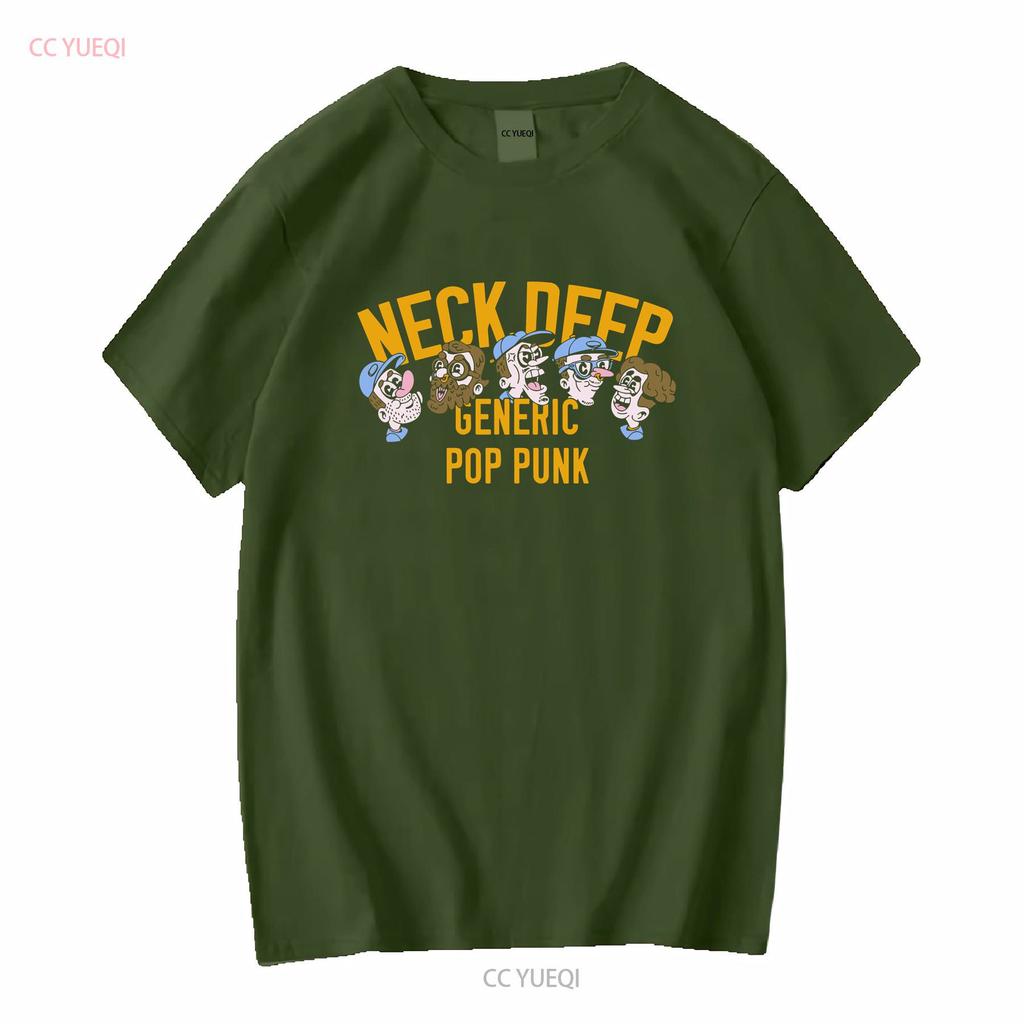 Neck Deep Band Pop Punk Schwarzes T-Shirt UNISEX Alle Größen S bis XL TAModel Vintage Gewaschen Grafik Leicht Stilvolle Mode