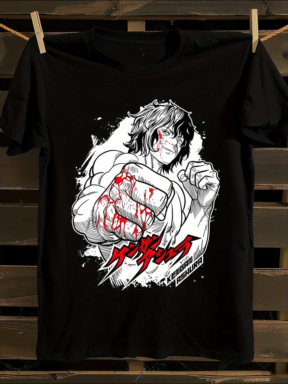 Kengan Ashura Anime Manga T-Shirt S