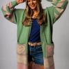 Casual Minimalist Cardigan Knit Outerwear For Women