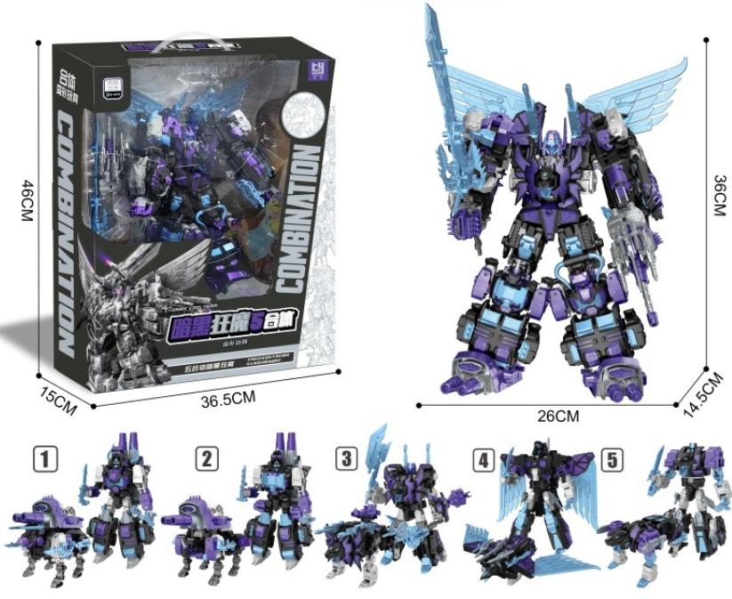 5 w 1 Transformacja Predaking Zabawki Anime Devastator KO G1 Robot Figurka Akcji Model Chłopiec Dzieci Dziecko Prezent